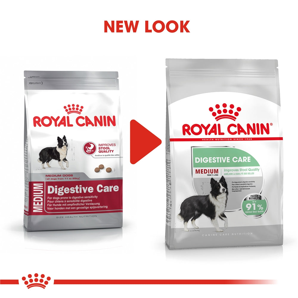Royal Canin Digestive Care Dry Dog Food for Medium Breed Adult Dogs, 3kg