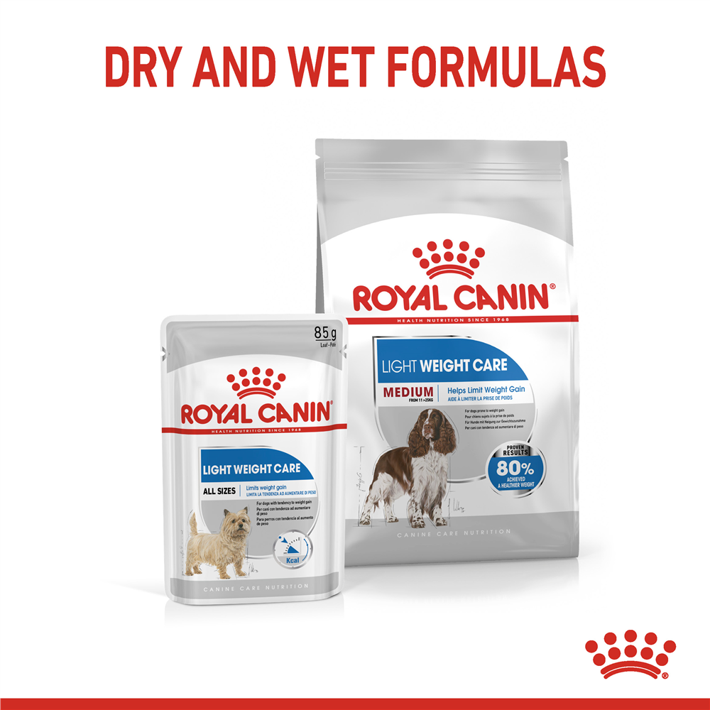 Royal Canin Light Weight Care Dry Dog Food for Medium Breed Adult Dogs, 3kg