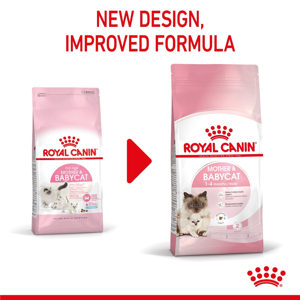 Royal Canin Mother & Babycat Dry Cat Food for Adult Cats & Kittens, 400g