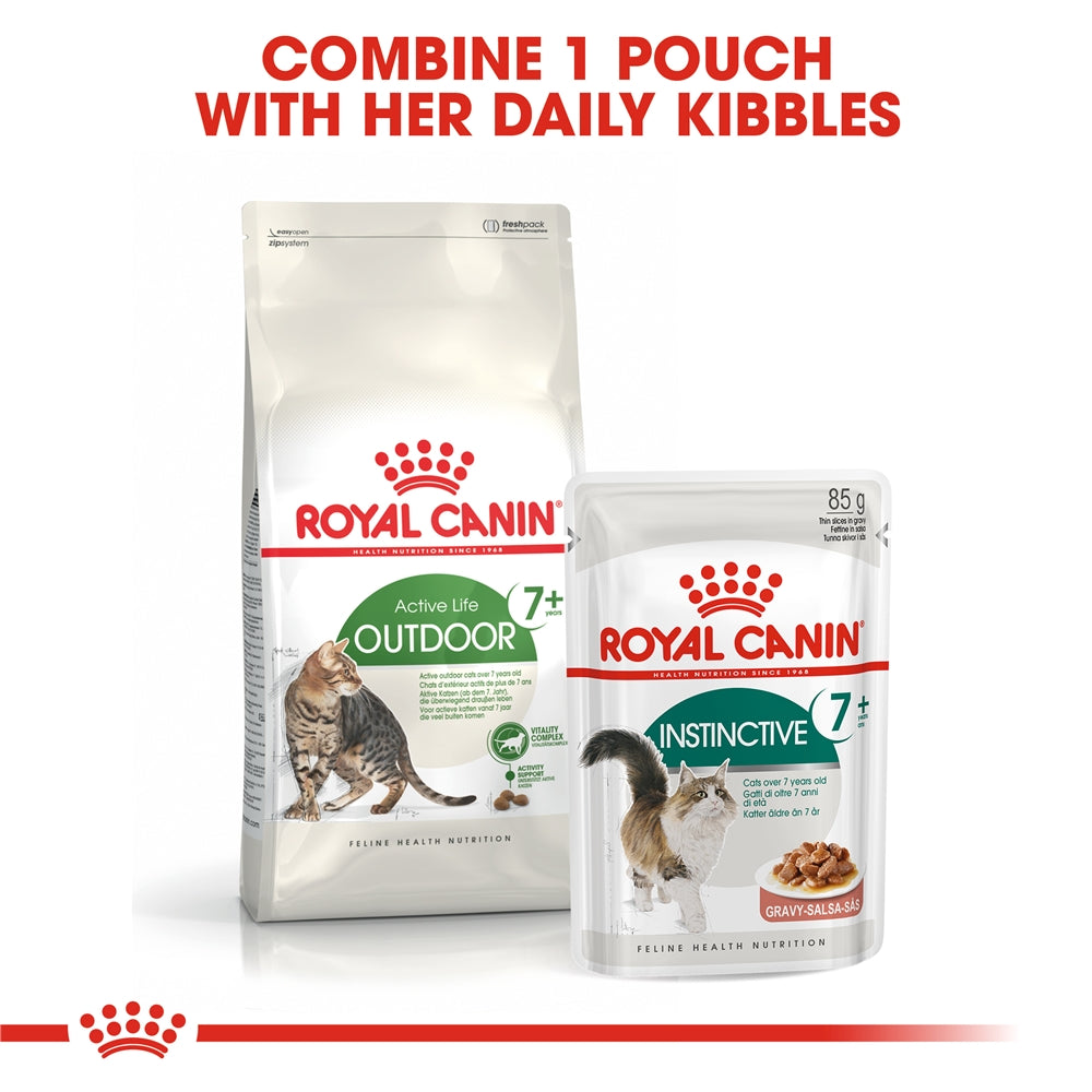 Royal Canin Outdoor 7+ Dry Cat Food for Active Outdoor Senior Cats, 400g