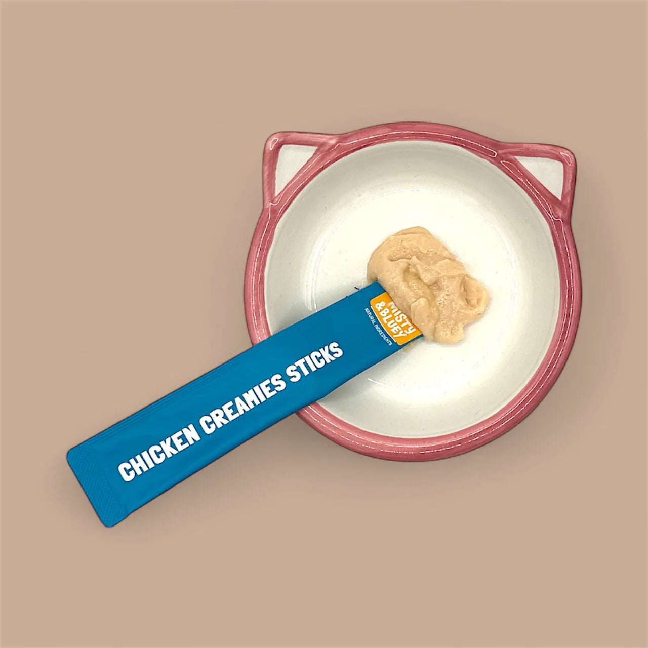 Misty & Bluey Chicken Creamies Sticks Cat Treats, 75g