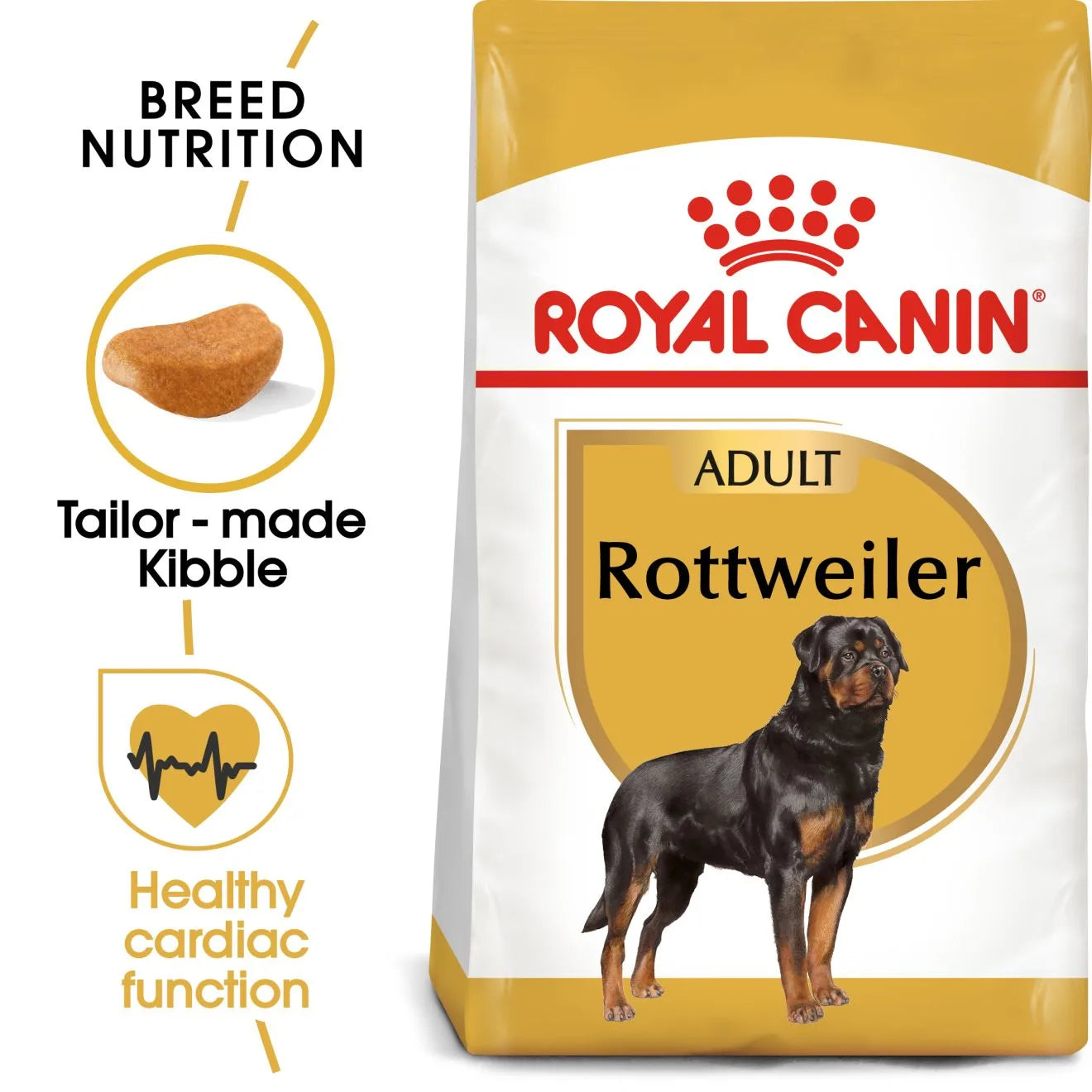 Royal Canin Dry Dog Food for Adult Rottweilers, 12kg