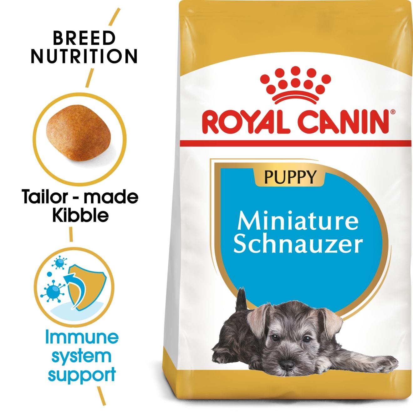 Royal Canin Dry Dog Food for Schnauzer Puppies, 1.5kg