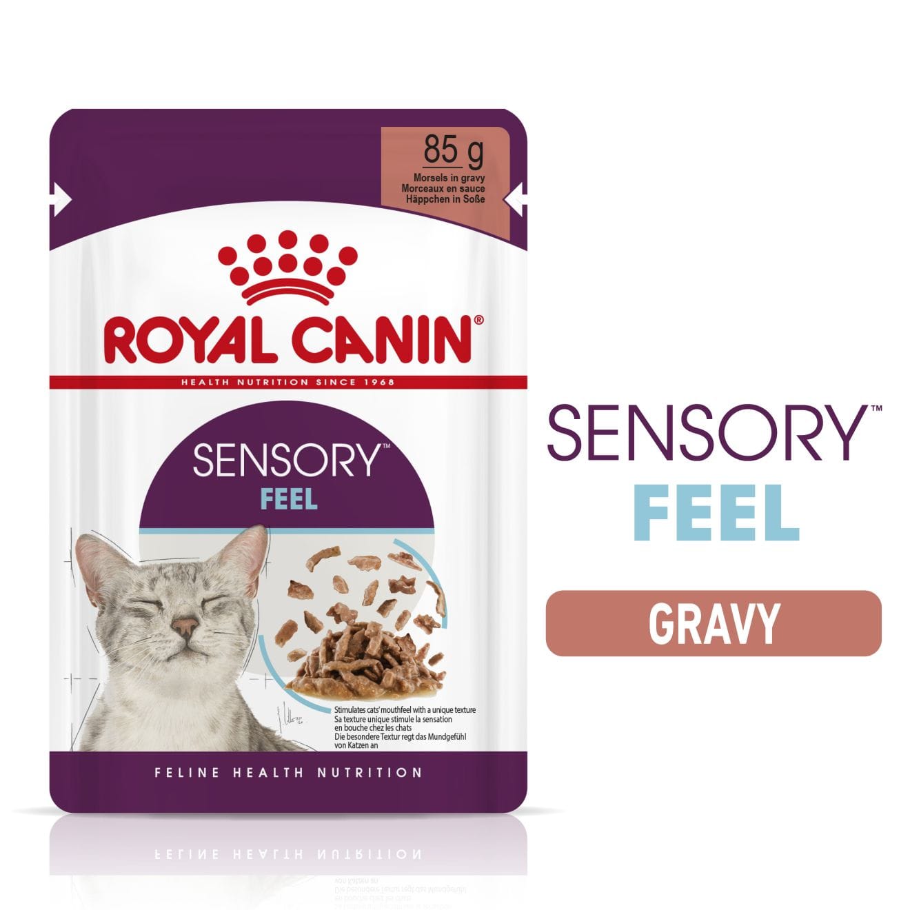 Royal Canin Sensory Feel Wet Cat Food Morsels In Gravy for Adult Cats, 85g