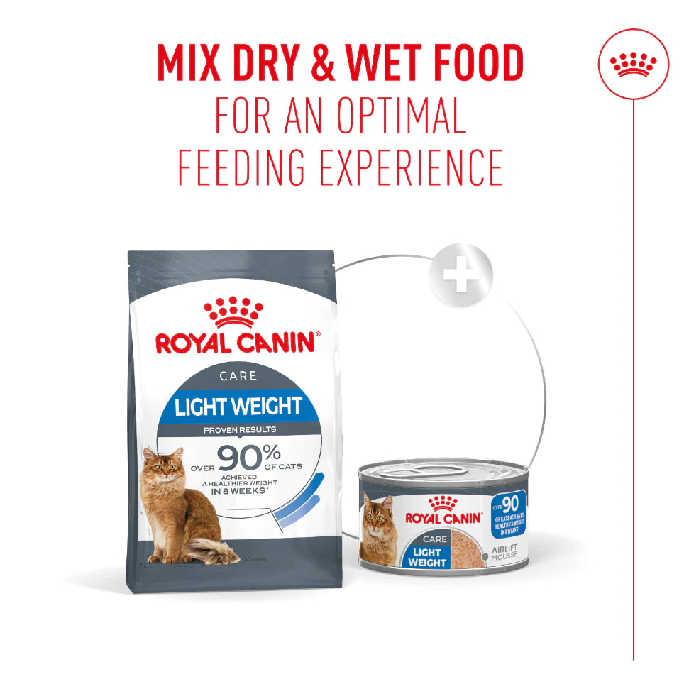 Royal Canin Light Weight Care Airlift Mousse Wet Cat Food for Adult Cats, 85g
