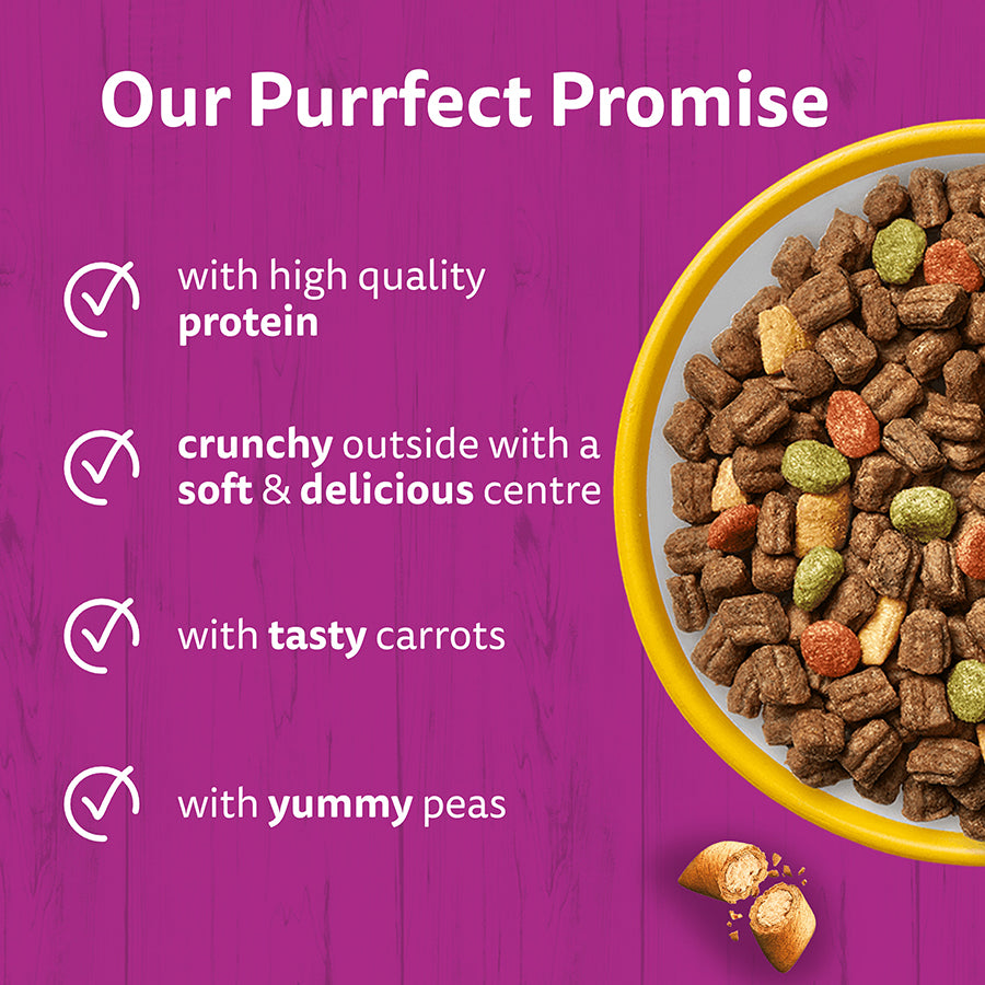 Whiskas Chicken Dry Cat Food for Adult Cats