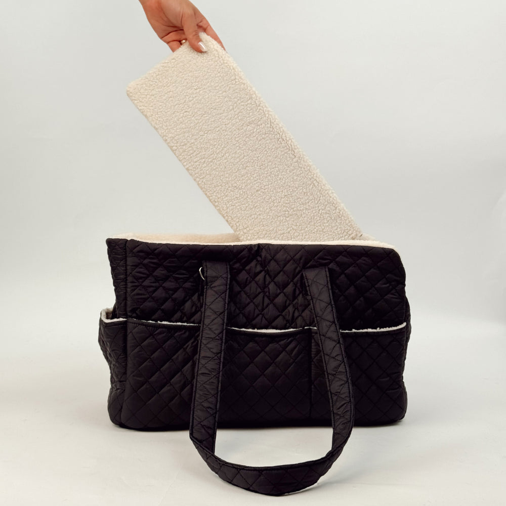 Cocopup Quilted Black Dog Carrier