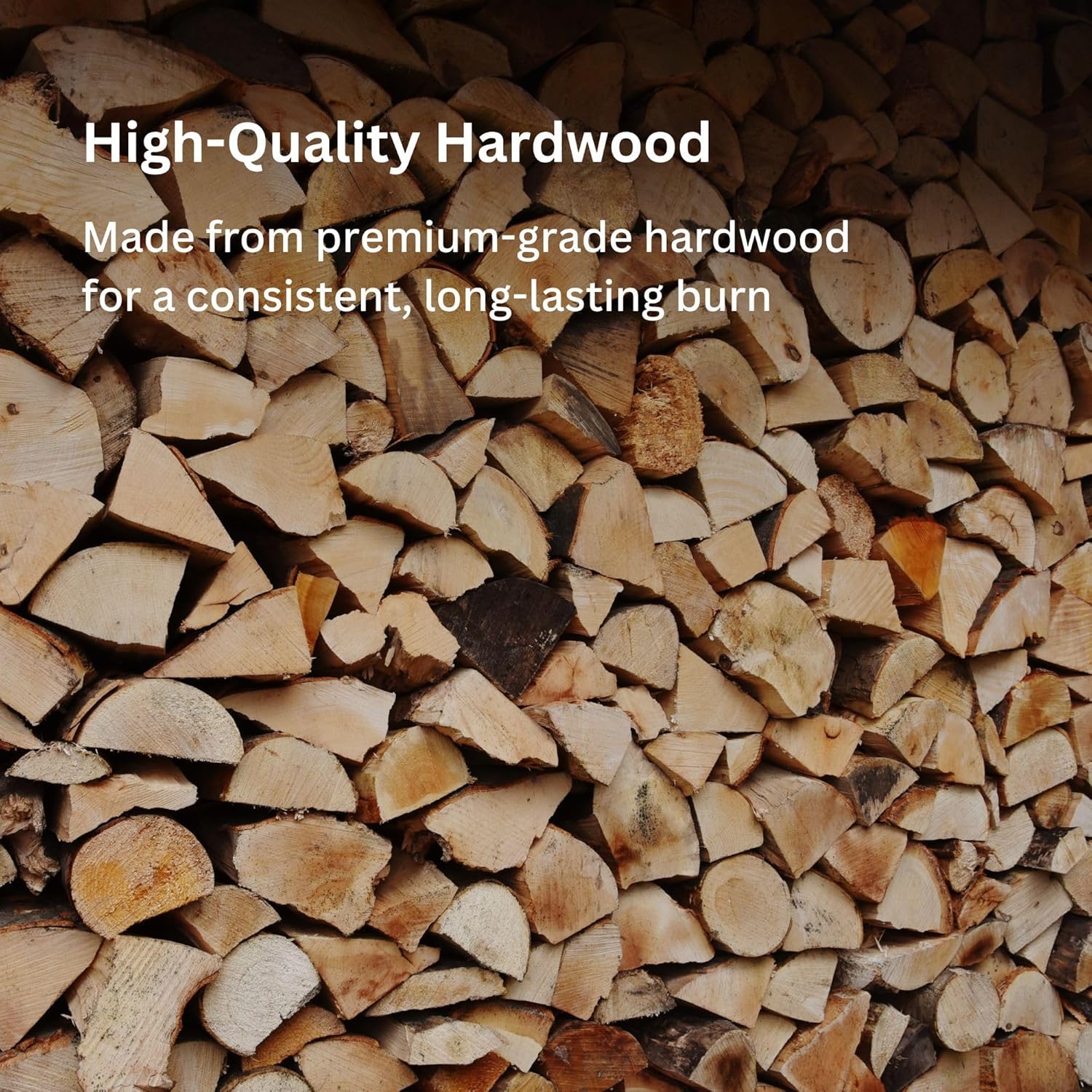 Hadley Premium Kiln-Dried Hardwood Fire Logs, 10kg