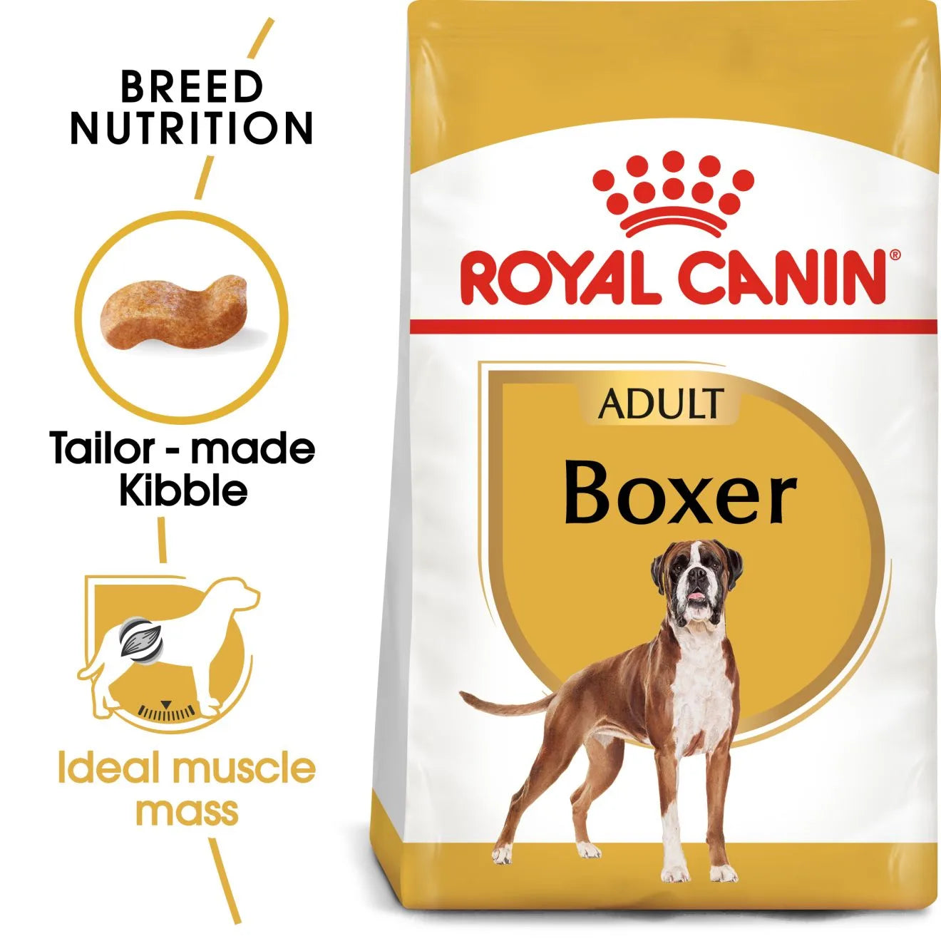 Royal Canin Dry Dog Food for Adult Boxers, 12kg