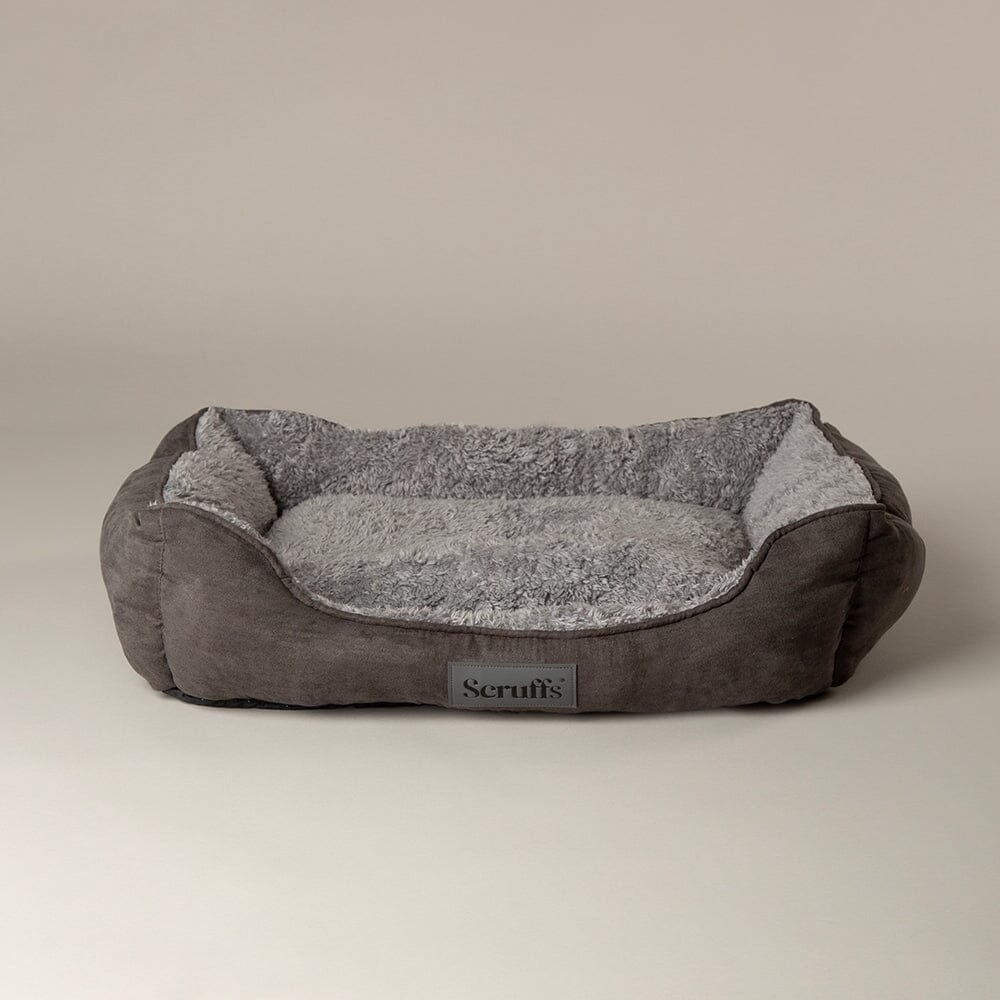 Scruffs Cosy Grey Soft-Walled Box Dog Bed, Large