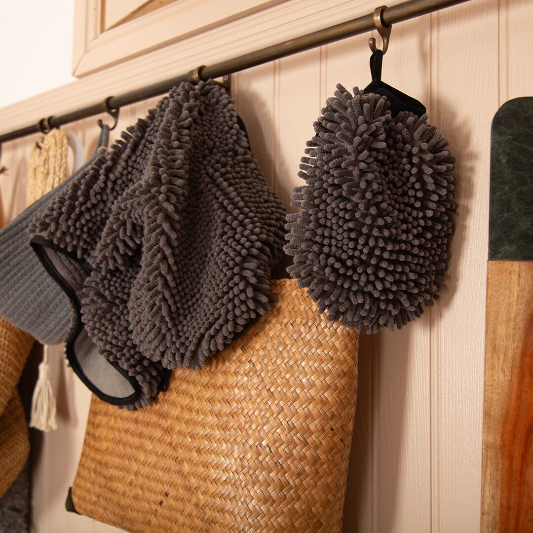 Scruffs Super Absorbent 2-in-1 Drying Mitt, Grey