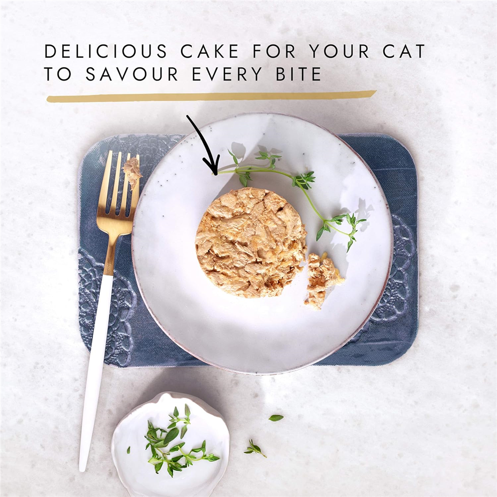 Gourmet Gold Savoury Cake with Salmon Wet Cat Food for Adult Cats, 85g