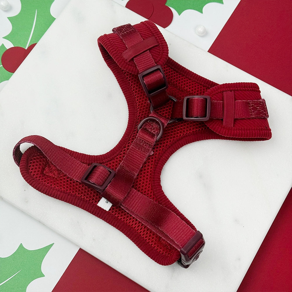 Cocopup Holly Jolly Trails Adjustable Neck Dog Harness