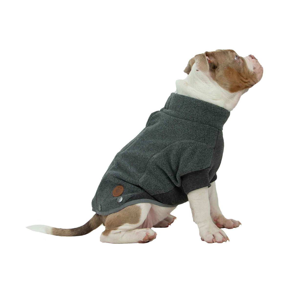 Ancol Snug Fit Polar Fleece Dog Jumper, Grey