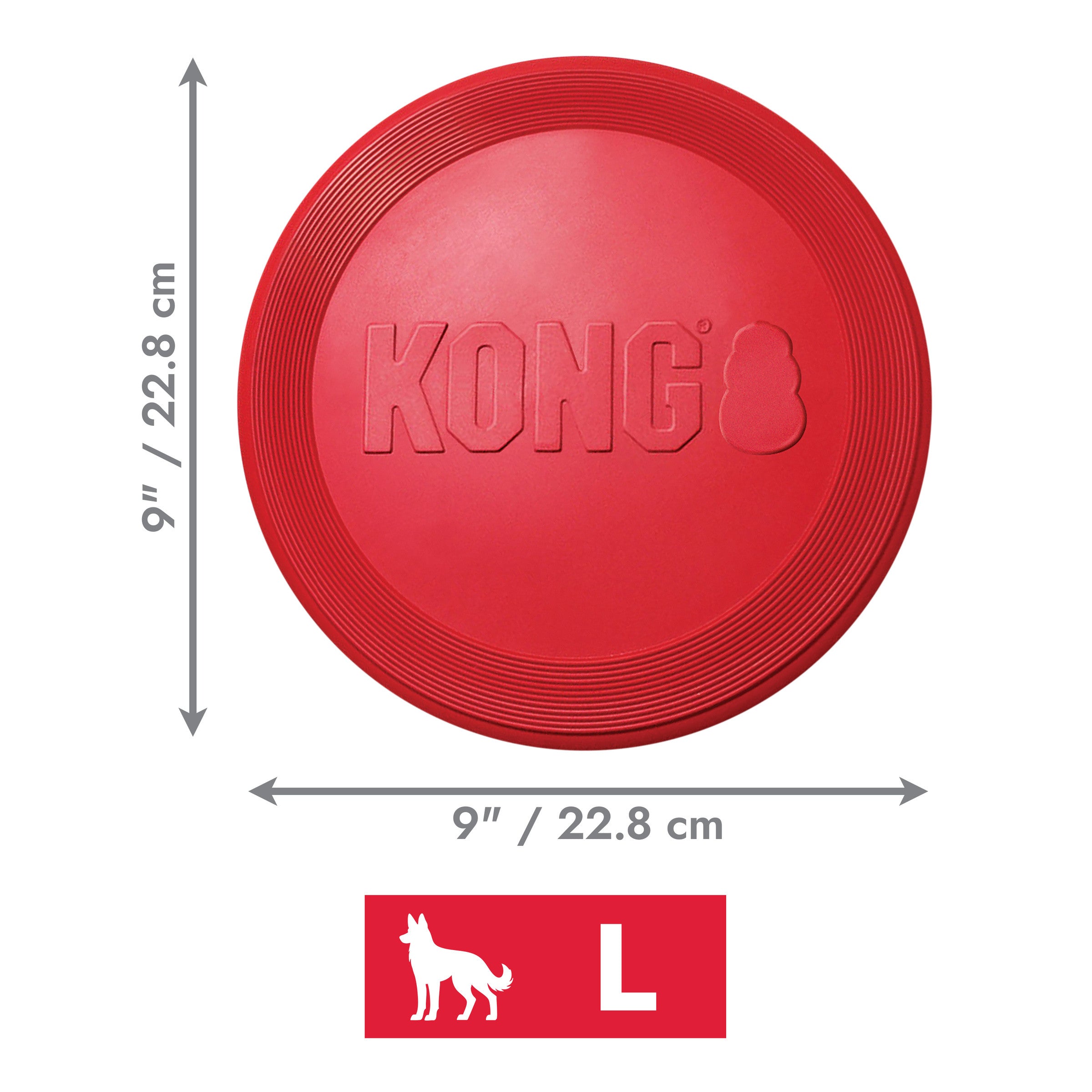 Kong Flyer Frisbee Dog Toy, Large