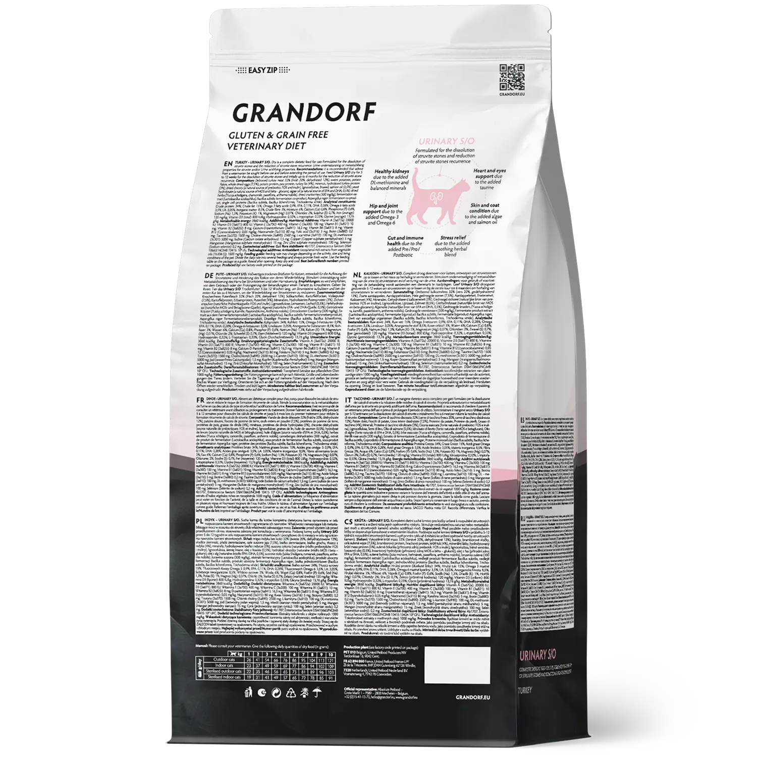 Grandorf Vet Turkey Urinary S/O Dry Cat Food for Adult Cats