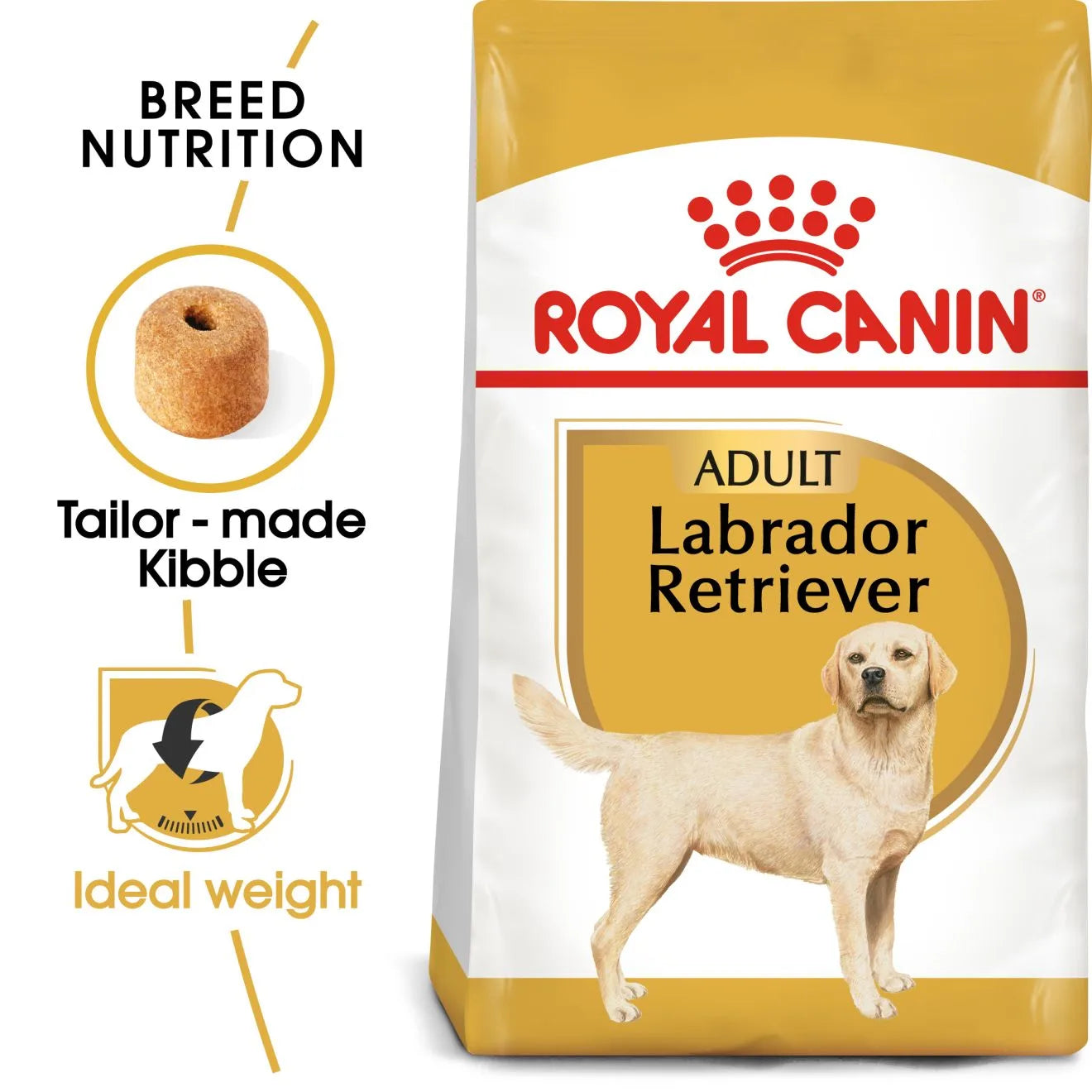 Royal Canin Dry Dog Food for Adult Labrador Retrievers, 12kg