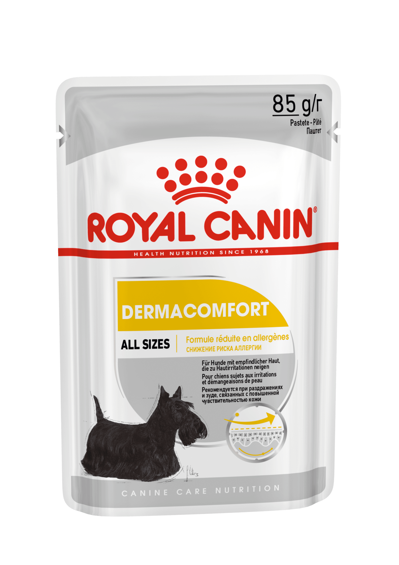 Royal Canin Dermacomfort Wet Dog Food In Loaf for Adult Dogs, 85g