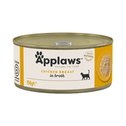 Applaws Chicken Breast in Broth Wet Cat Food for Adult Cats, 156g