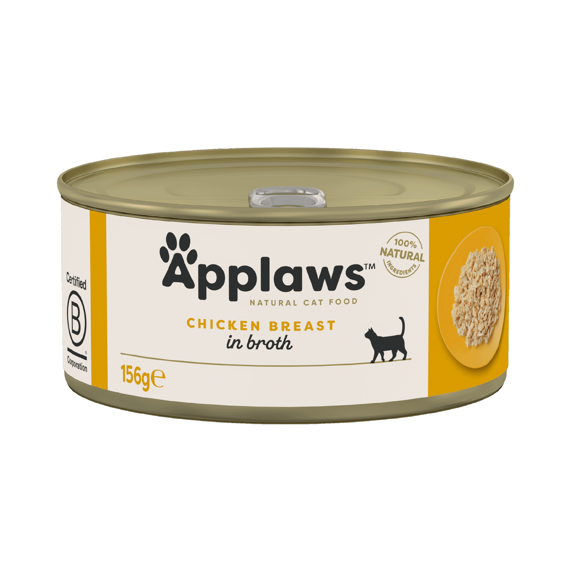 Applaws Chicken Breast in Broth Wet Cat Food for Adult Cats, 156g