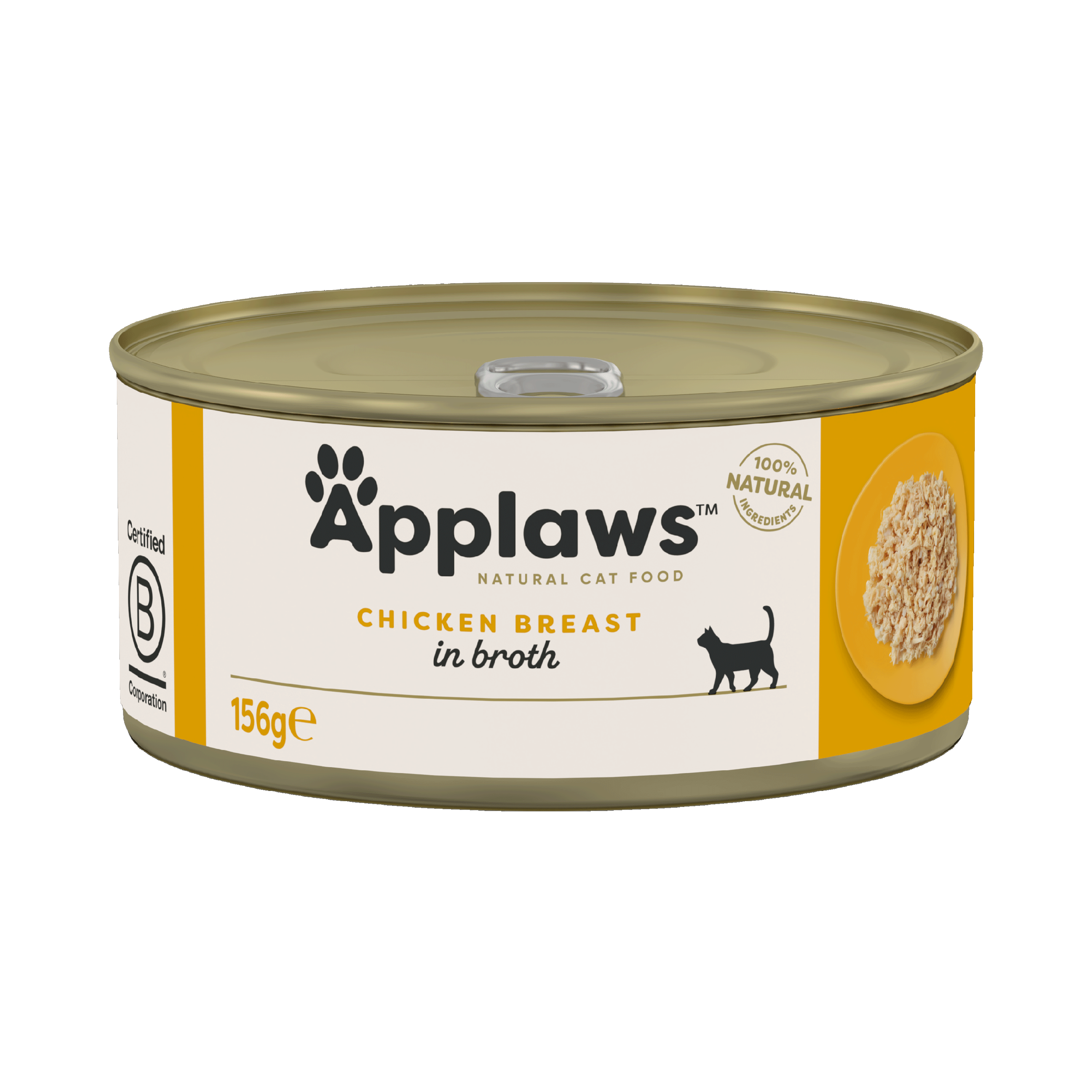 Applaws Chicken Breast in Broth Wet Cat Food for Adult Cats, 156g