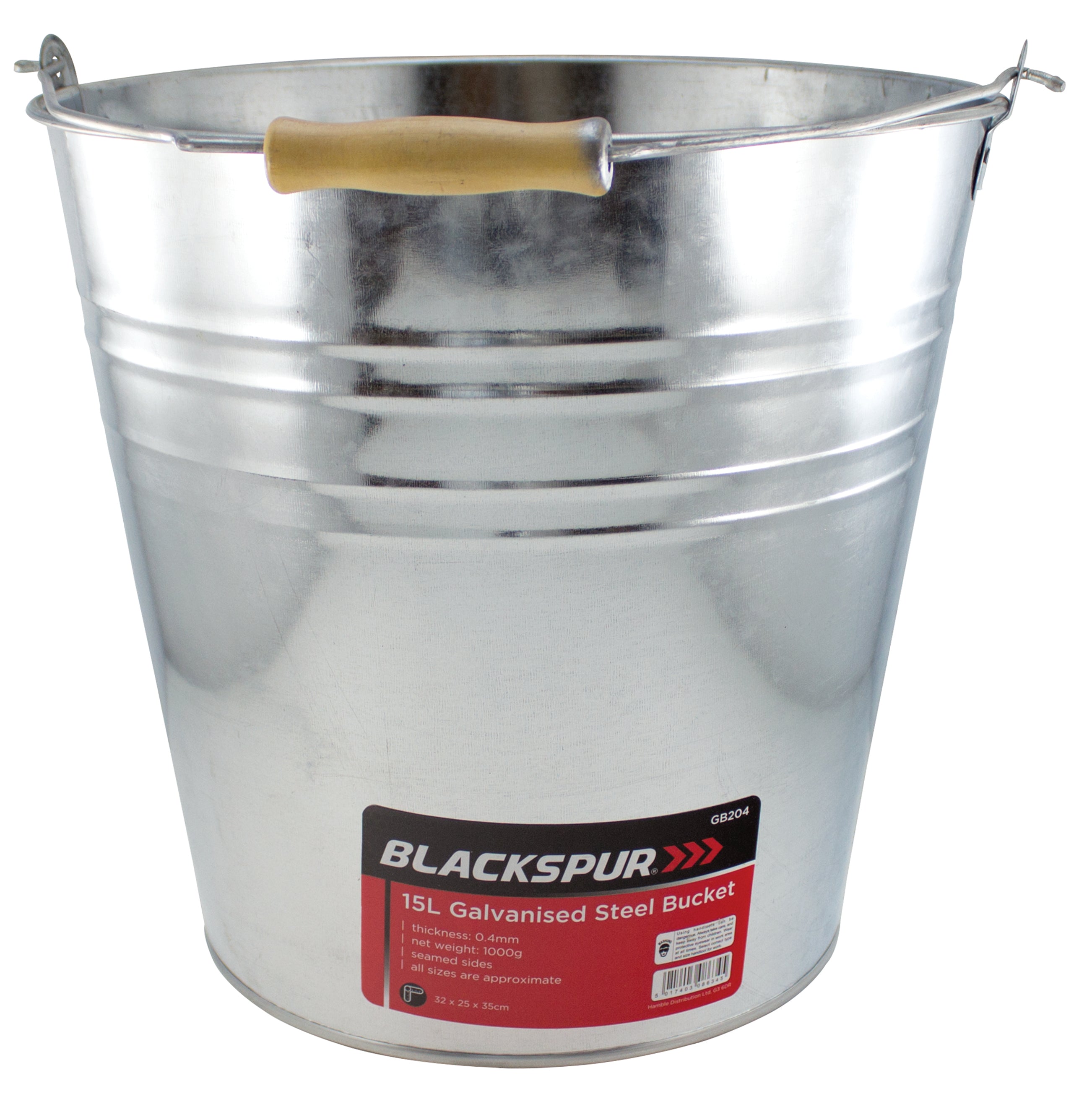 Blackspur 15L Galvanised Bucket