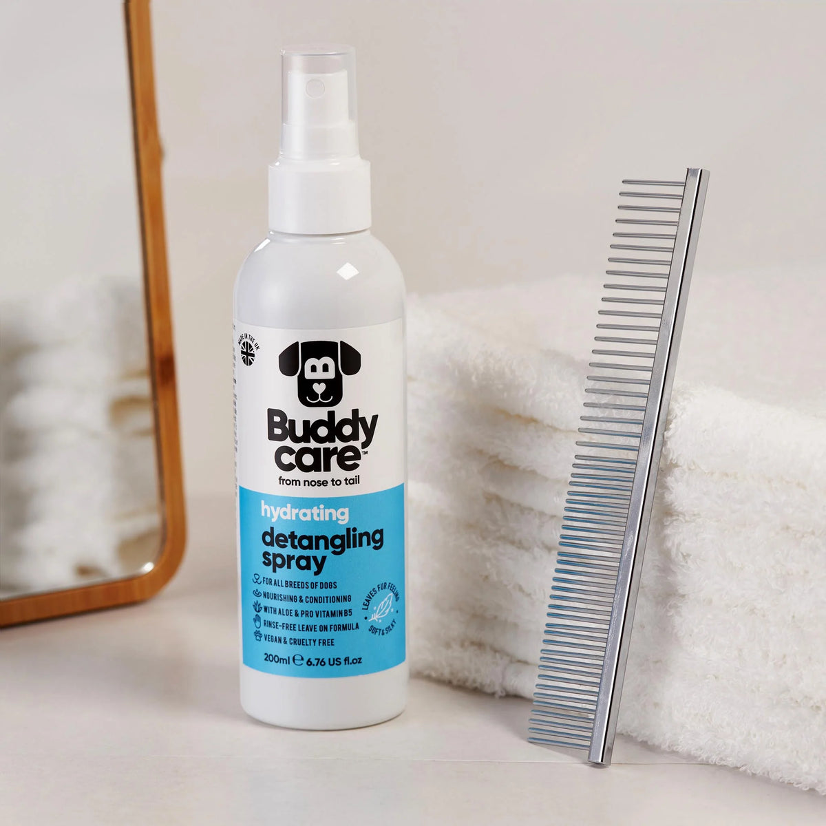 Buddycare Dog Hydrating Detangling Spray, 200ml