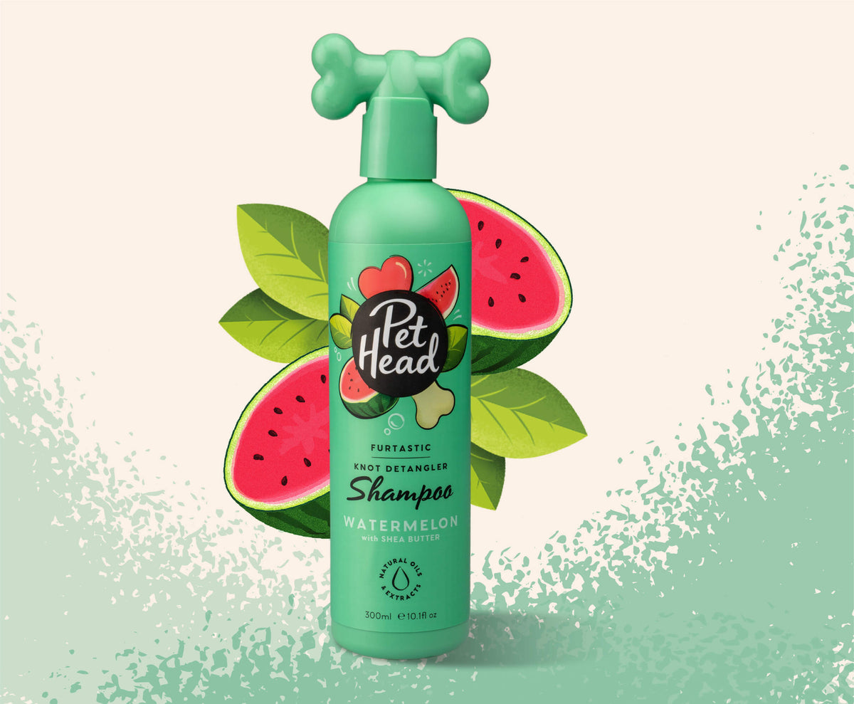 Pet Head Furtastic Spray Dog Long & Curly Coat Watermelon 300ml