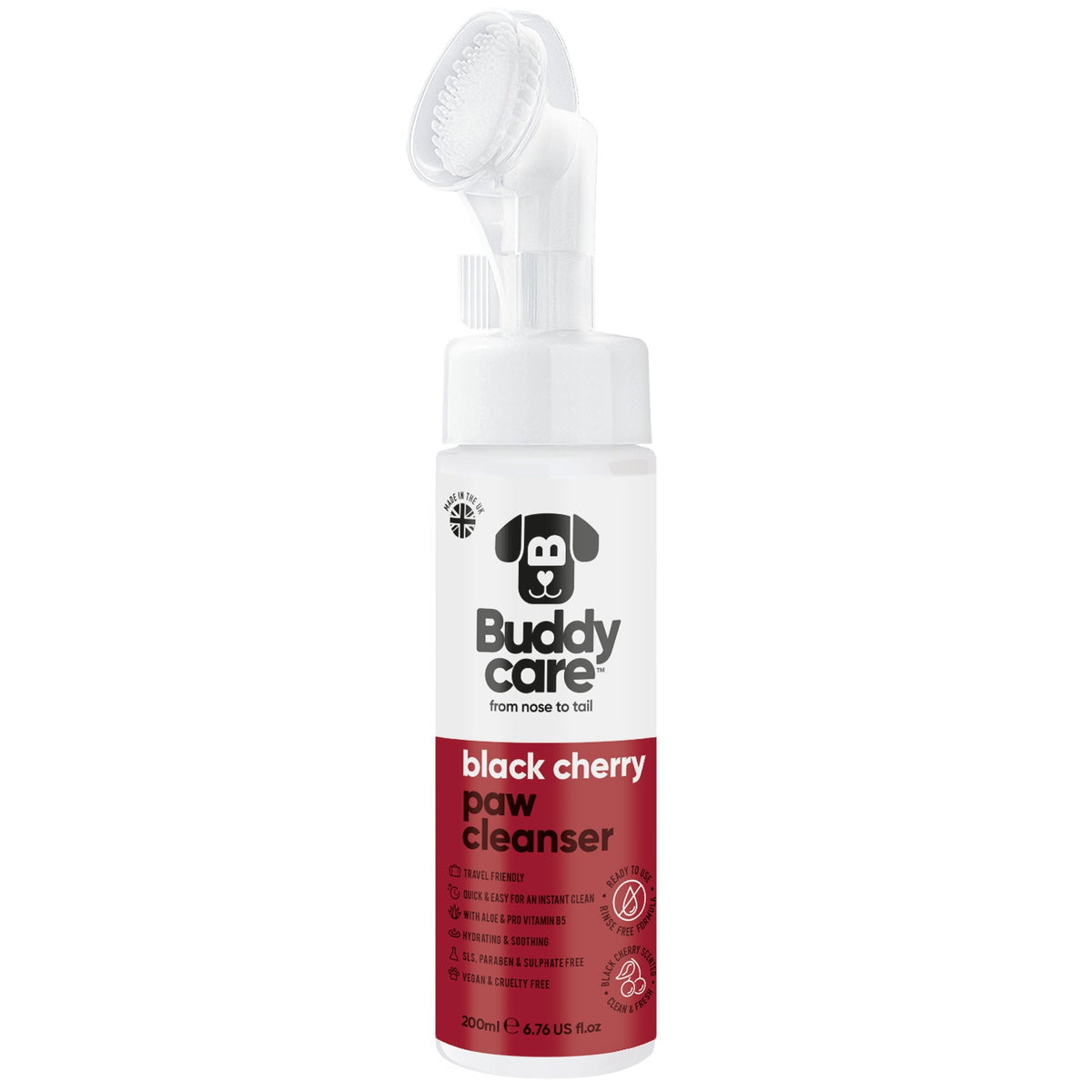 Buddycare Black Cherry Paw Cleanser, 200ml