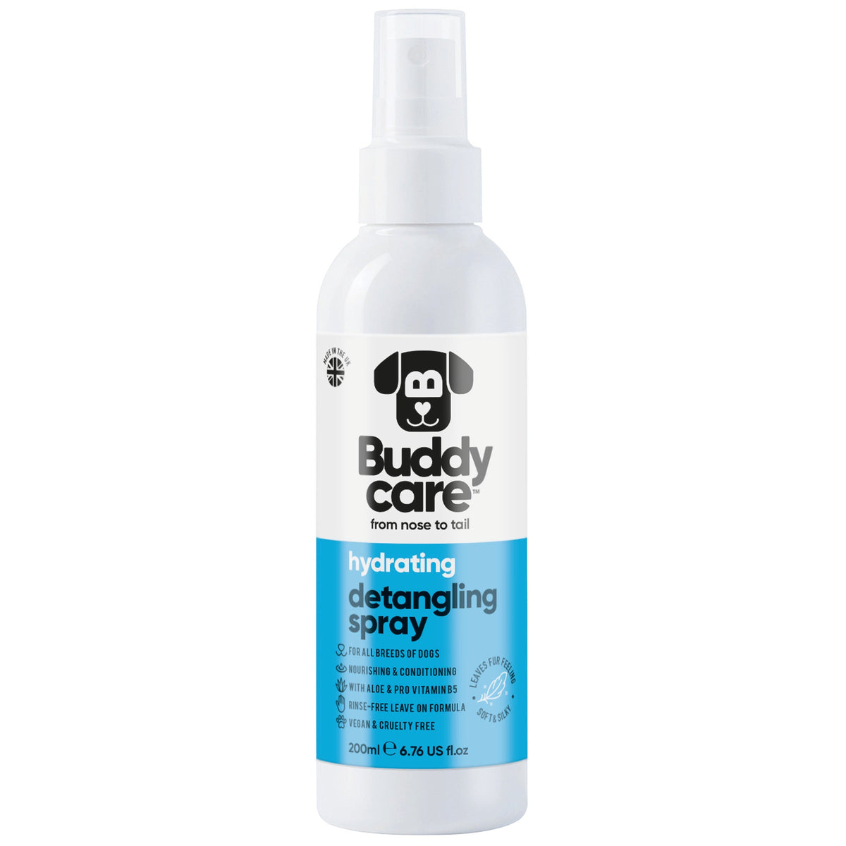 Buddycare Dog Hydrating Detangling Spray, 200ml