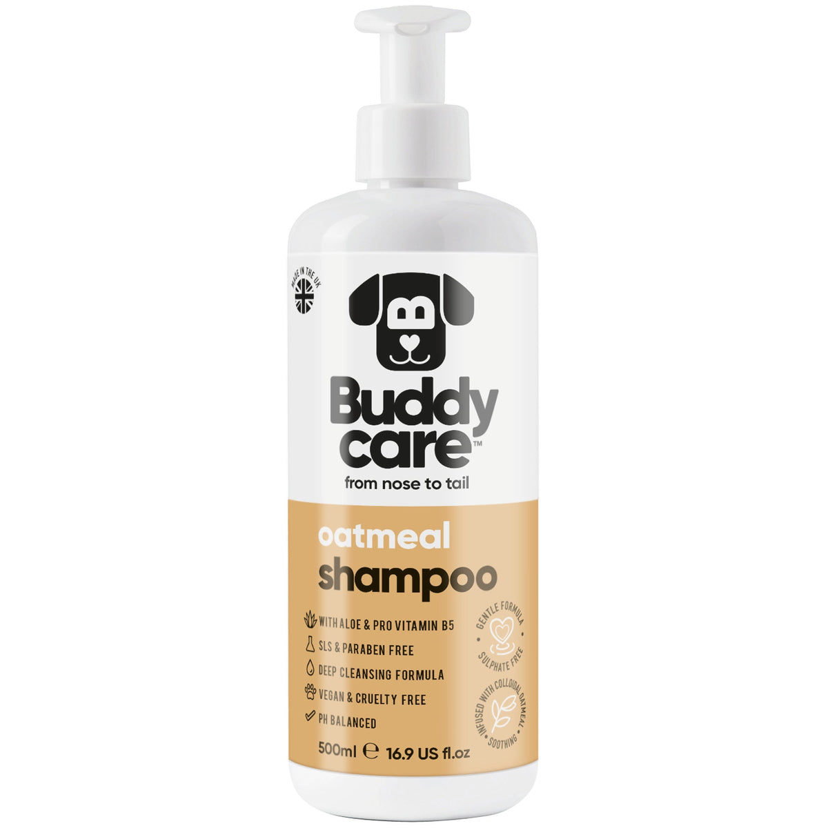 Buddycare Oatmeal Dog Shampoo, 500ml