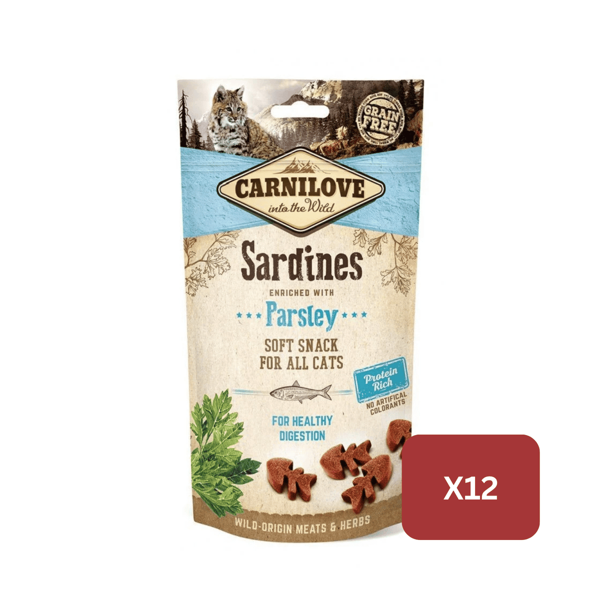 Carnilove Sardines with Parsley Semi Moist Cat Treats, 50g