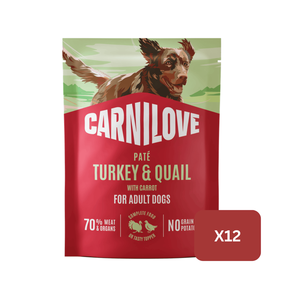 Carnilove Turkey & Quail with Carrot Wet Dog Food for Adult Dogs, 300g