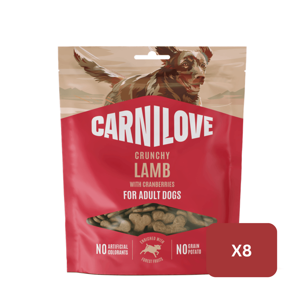 Carnilove Lamb with Cranberries Crunchy Dog Treats for Sensitive Dogs, 200g