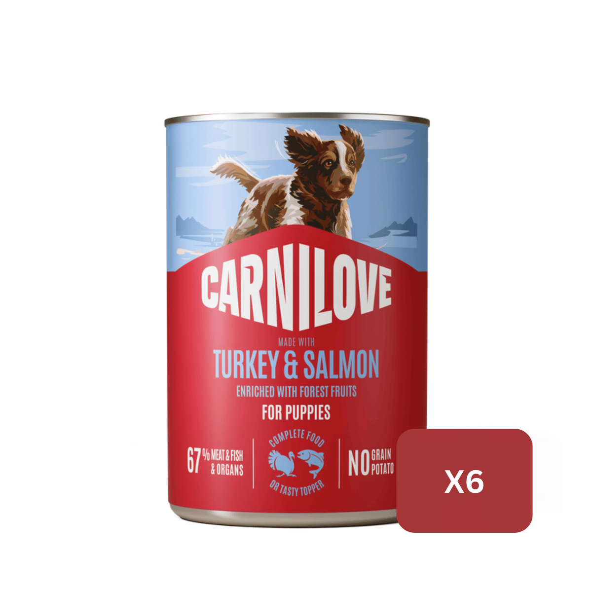 Carnilove Salmon & Turkey Wet Dog Food for Puppies, 400g