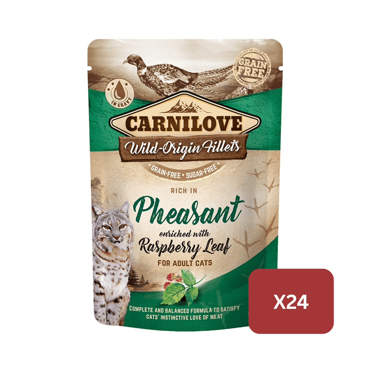 Carnilove Pheasant with Raspberry Wet Cat Food for Adult Cats, 85g