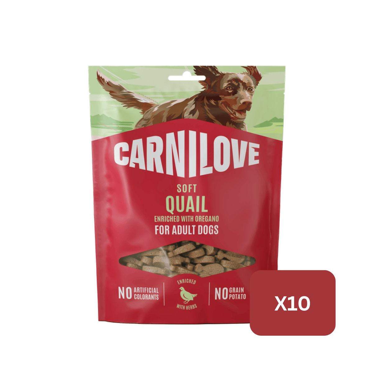 Carnilove Quail Enriched with Oregano Soft Dog Treats, 200g