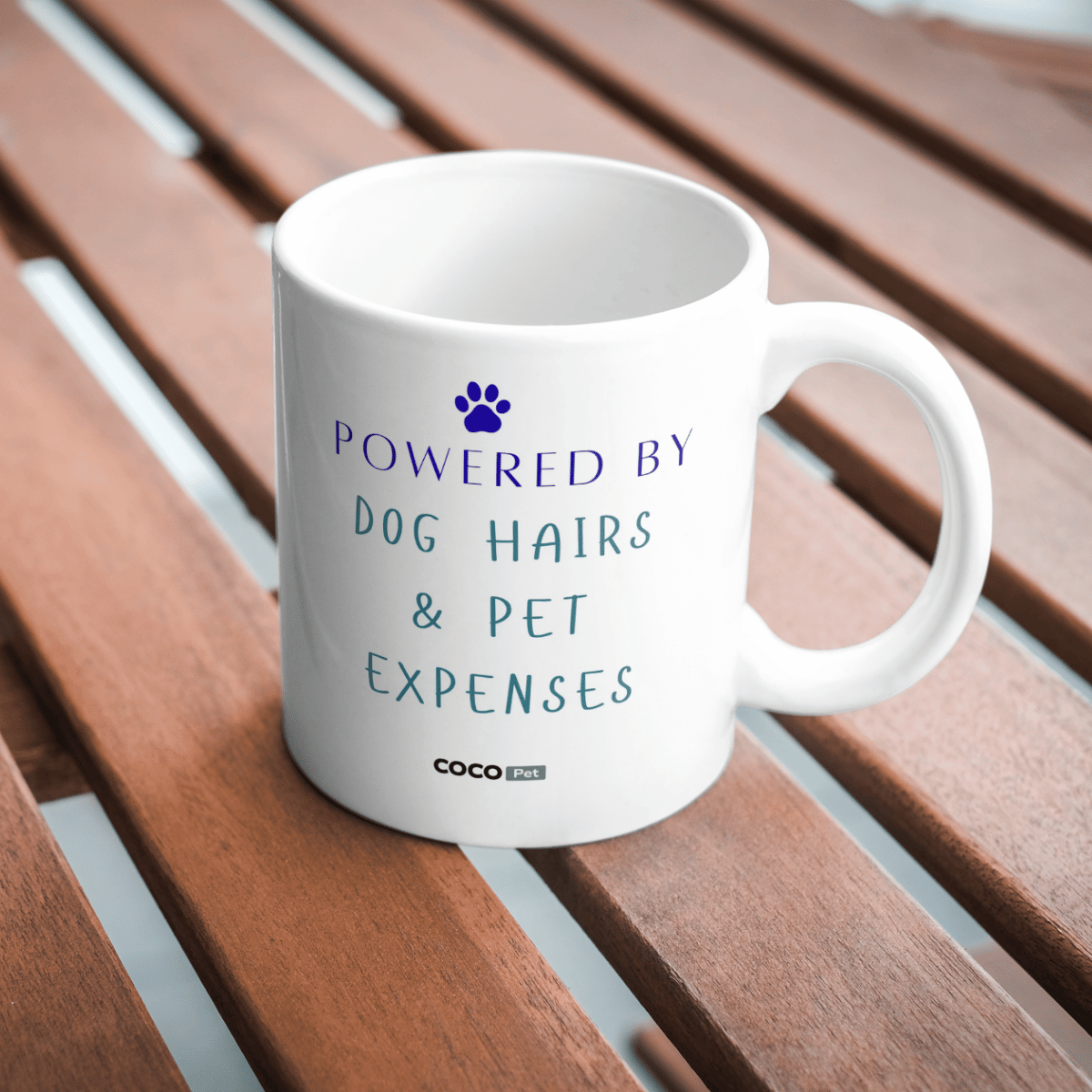 Powered By Dog Hairs & Pet Expenses Mug