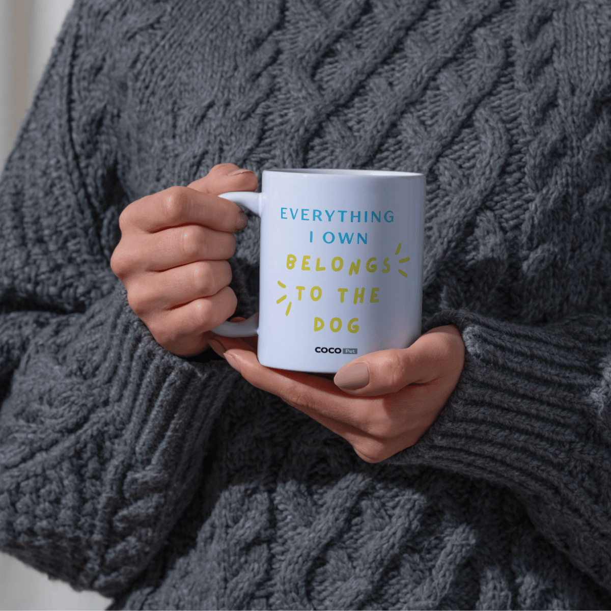 Every I Own Belongs To The Dog Mug