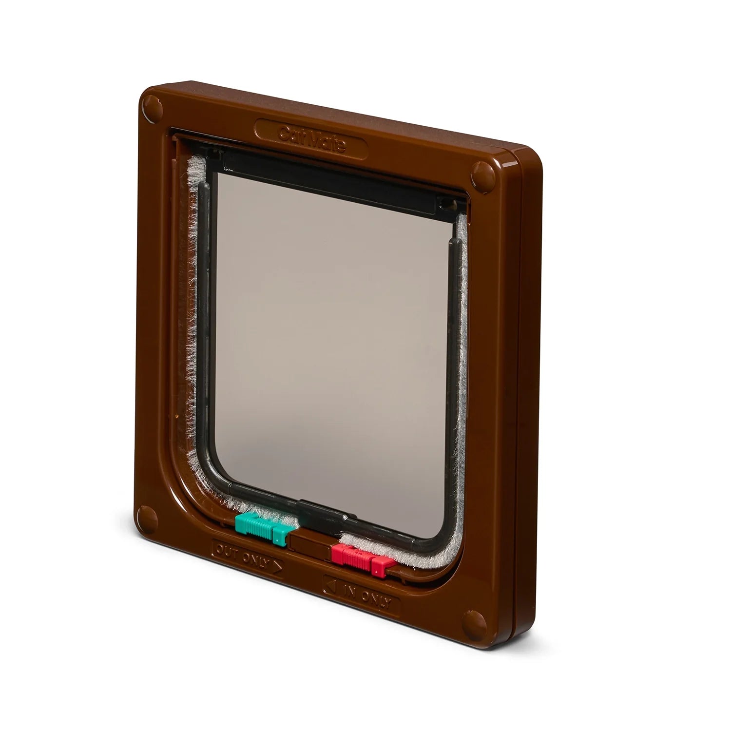 Cat Mate 4-Way Locking Cat Flap, Brown