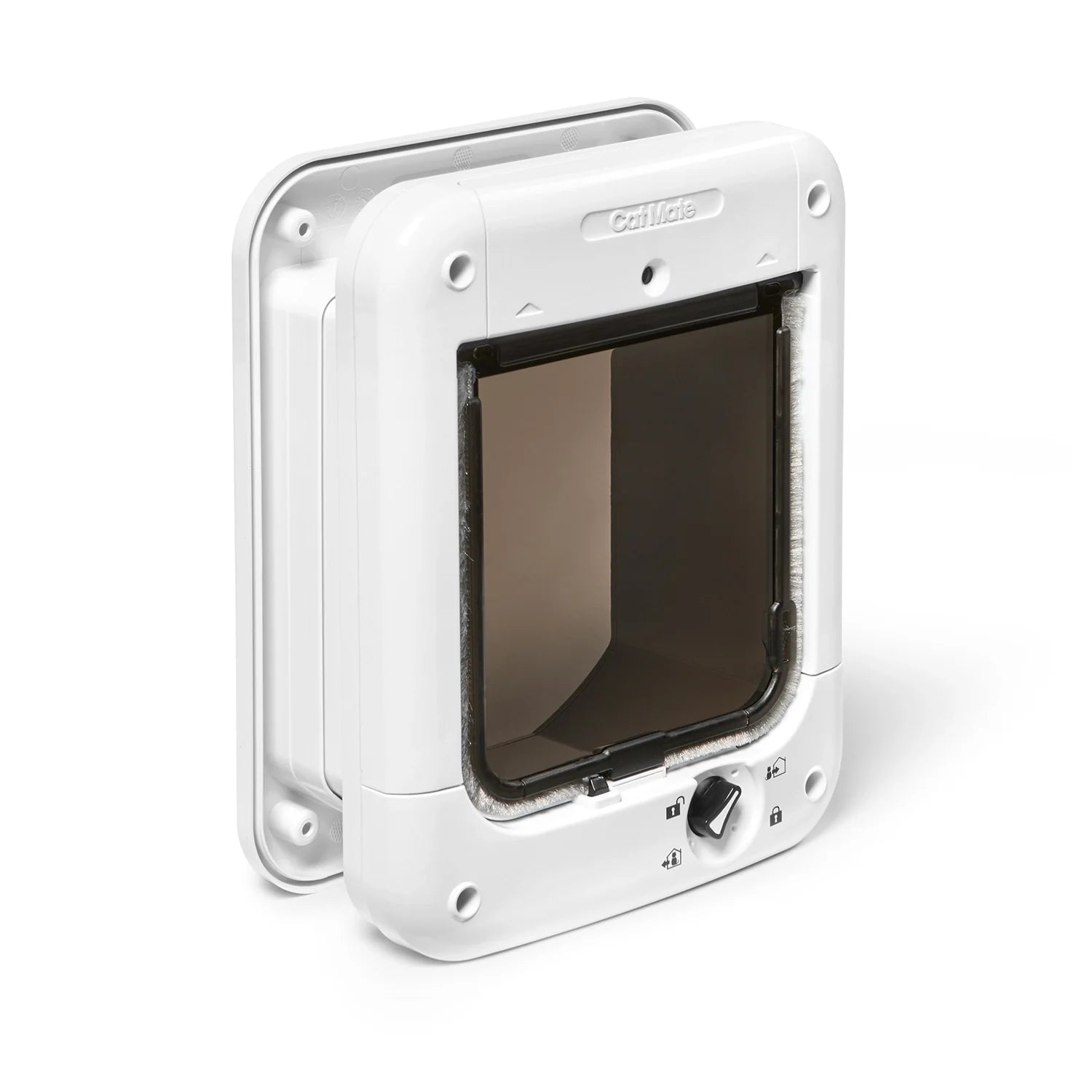 Cat Mate Microchip-Activated Cat Flap with Manual Lock, White