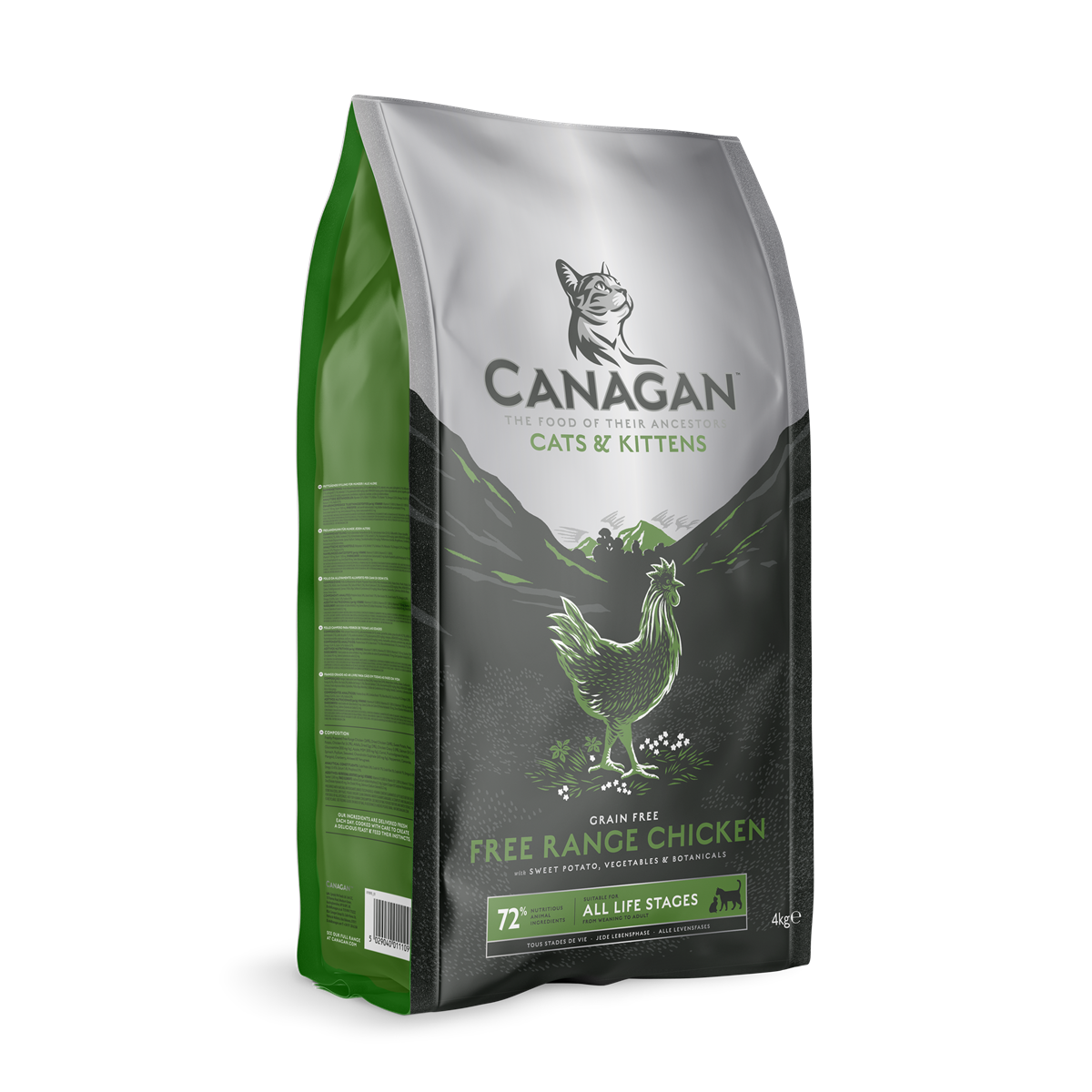 Canagan Grain-Free Free-Range Chicken Dry Cat Food for Kittens & Adult Cats, 1.5kg
