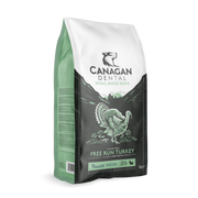 Canagan Dental Grain-Free Free Run Turkey Dry Dog Food for Small Breed Puppies & Adult Dogs, 2kg