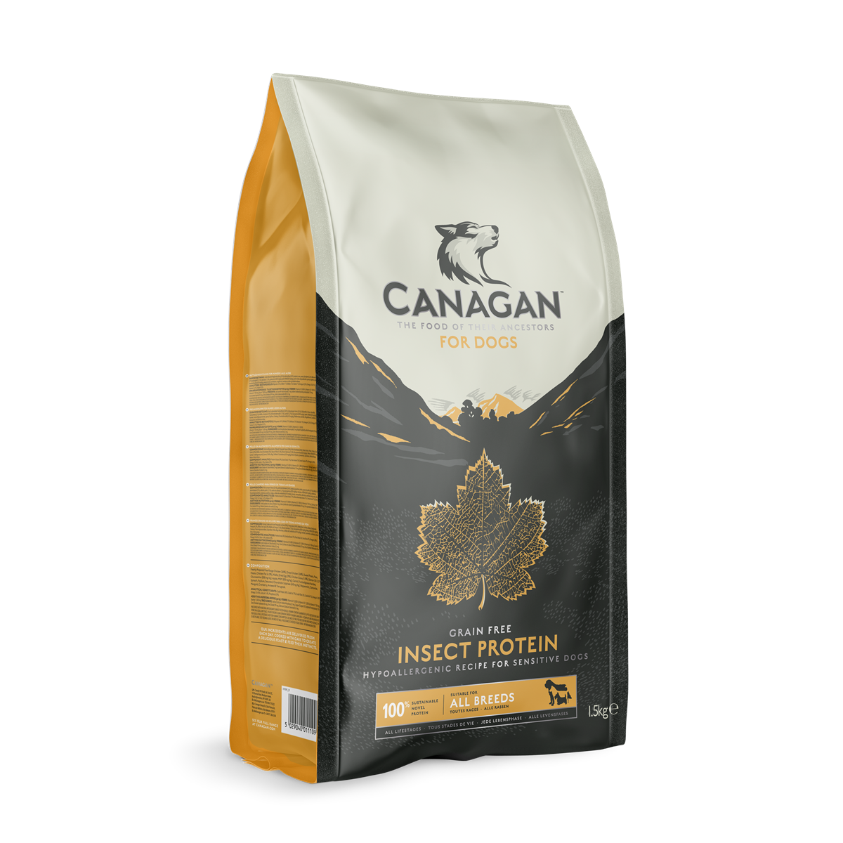 Canagan Grain-Free Insect Protein Dry Dog Food for Puppies & Adult Dogs, 2kg