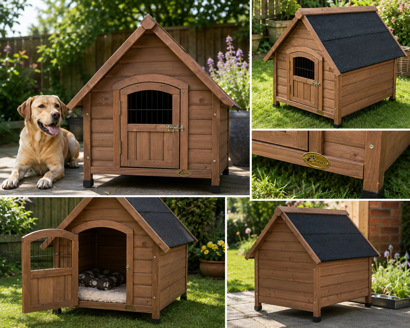 Cheeko Apex Wooden Dog Kennel