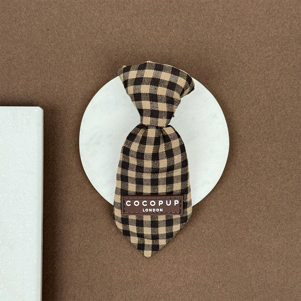 Cocopup Cotswold Check Dog Tie