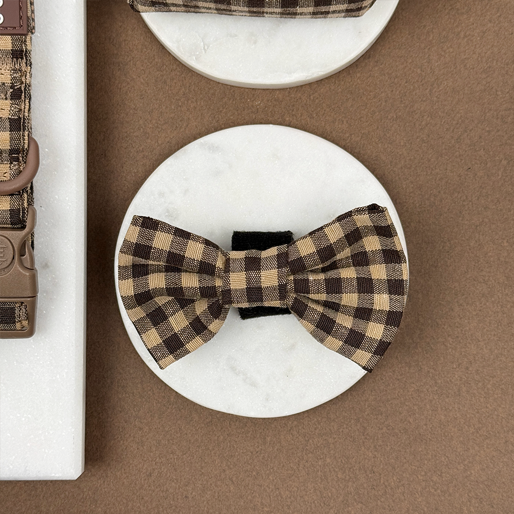 Cocopup Cotswolds Check Dog Bow Tie