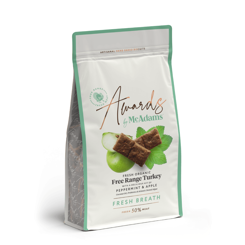 McAdams Fresh Breath Free Range Turkey with Peppermint & Apple Dog Treats