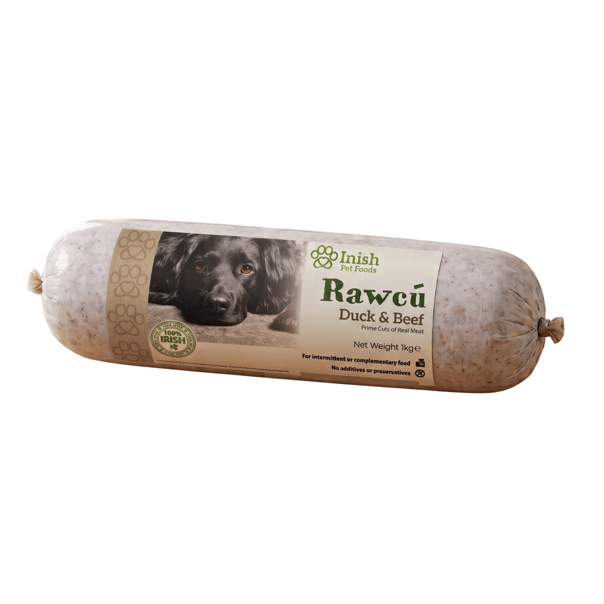 RawCú Duck & Beef Raw Dog Food, 1kg