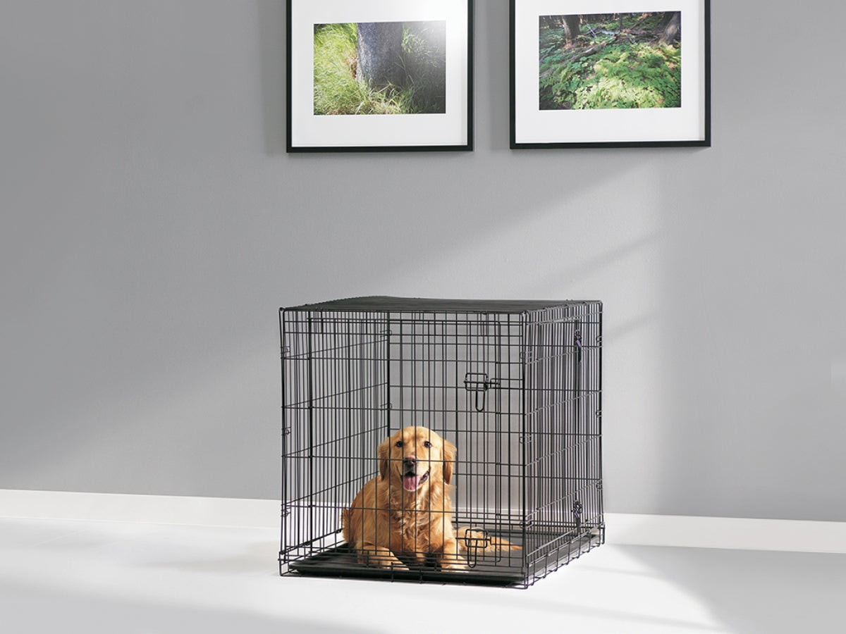 Savic Dog Cottage Dog Crate, 107cm Black